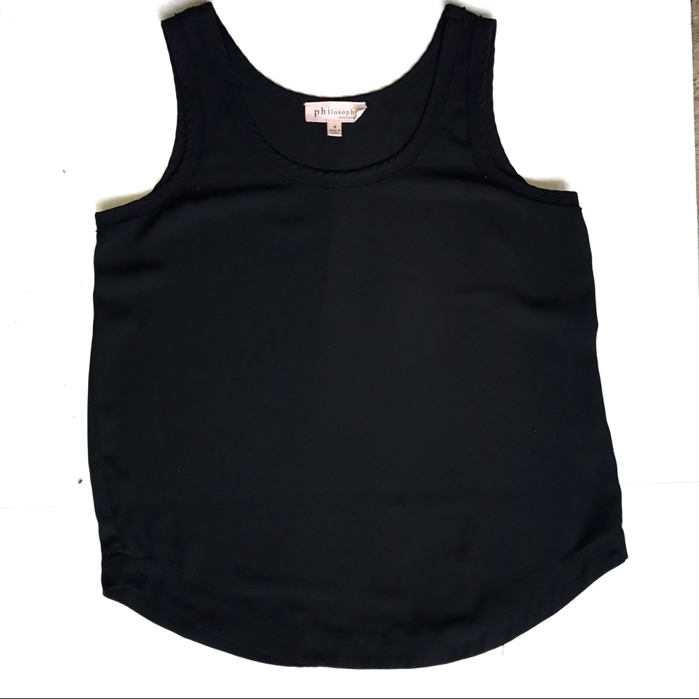Philosophy Raw Edge Black Blouse